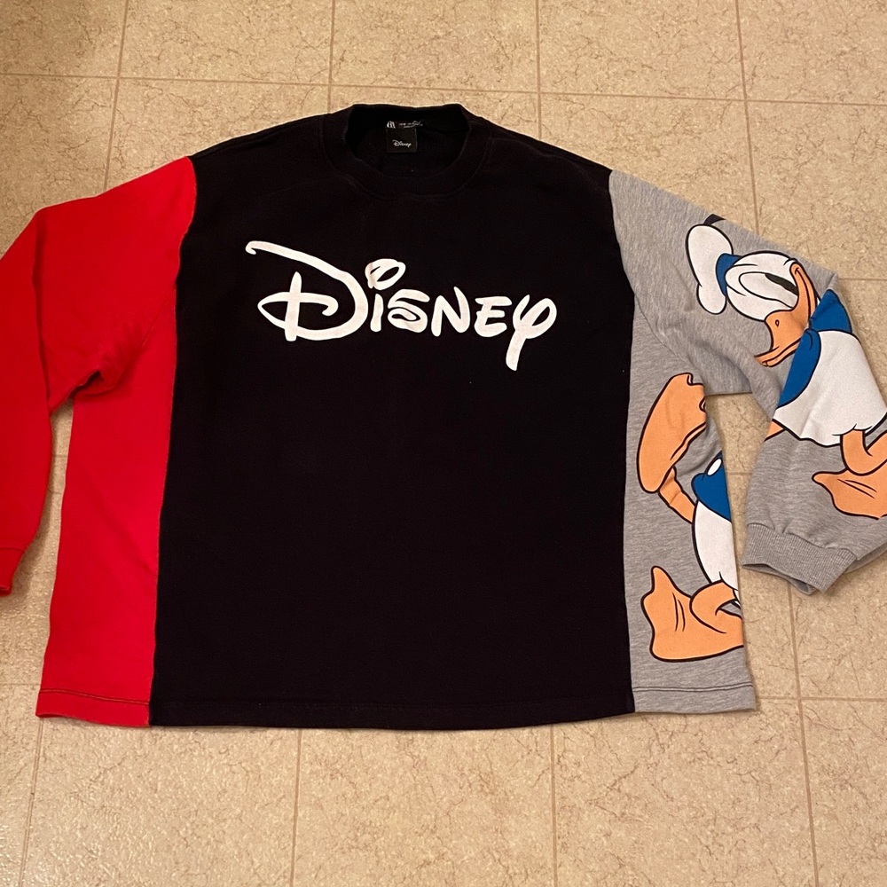 Zara Black and Red Disney Sweatshirt